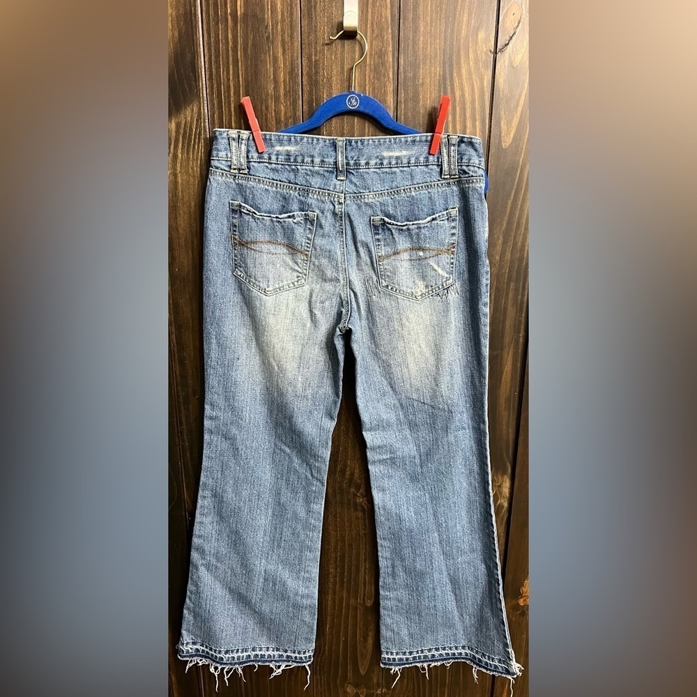 Y2k-distressed, flare-leg Jeans-Revolt-size 15 - Picture 8 of 9